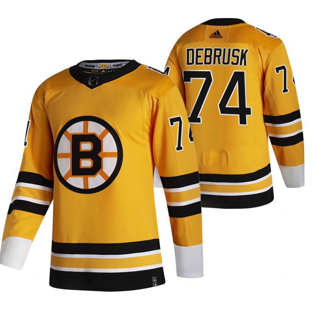 Boston Bruins 74 Jake DeBrusk Yellow Adidas 2020-21 Reverse Retro Alternate Jersey Dzhi,We sell and wholesale Boston Bruins 74 Jake DeBrusk Yellow Adidas 2020-21 Reverse Retro Alternate Jersey Dzhi on line form chian!